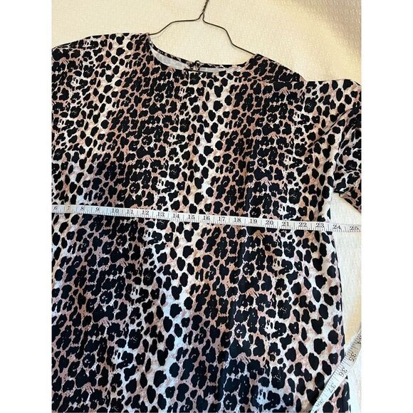 New oversized Leopard Print ruffle sleeve blouse size 2XL - Picture 6 of 7